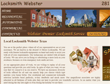 Tablet Screenshot of locksmith-webster.com